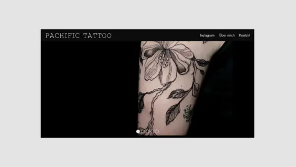 Screenshot der Webseite pachific-tattoo.ch